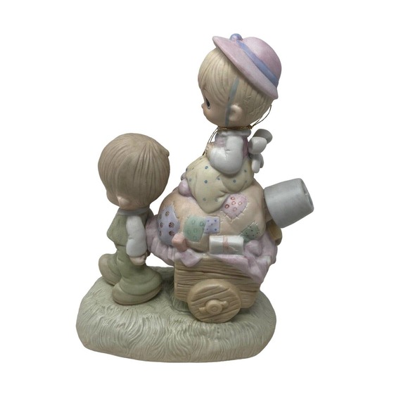 Precious Moments 1979 Walking By Faith Porcelain Figurine 7" Tall - Picture 4 of 6